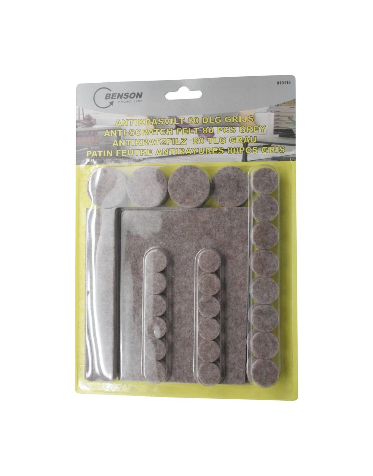 Antikrasvilt Assortiment grijs - 80-delig