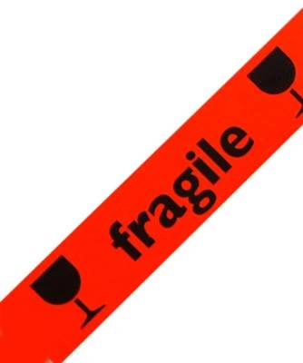 Tape breekbaar oranje, 66mx50mm
