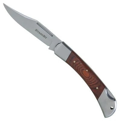 Zakmes 215mm houten steel in blisterverpakking