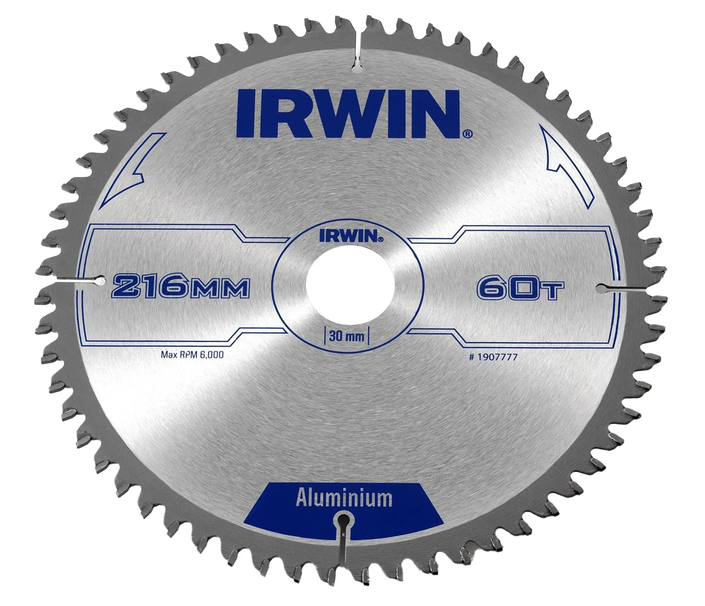 Irwin Cirkelzaagblad Aluminium 216x60x30 mm