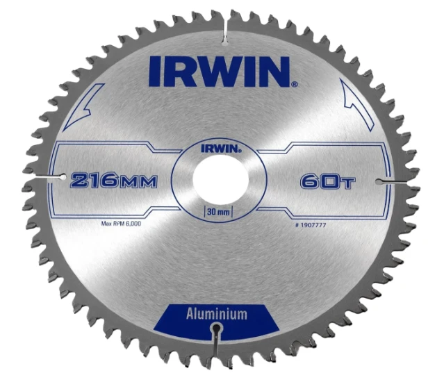 Irwin Cirkelzaagblad Aluminium 216x60x30 mm