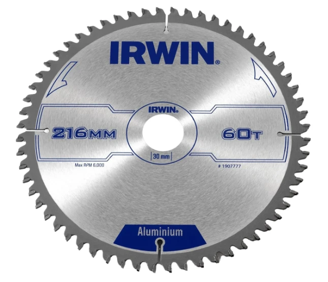 Irwin Cirkelzaagblad Aluminium 216x60x30 mm