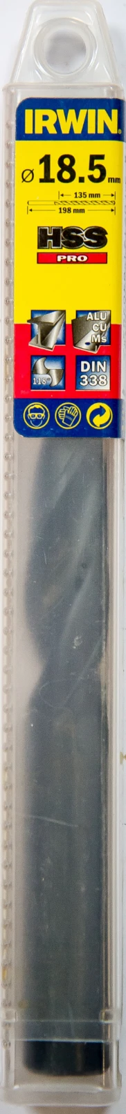 Irwin Boor HSS Pro Gereduceerde schacht 18,5x198 mm