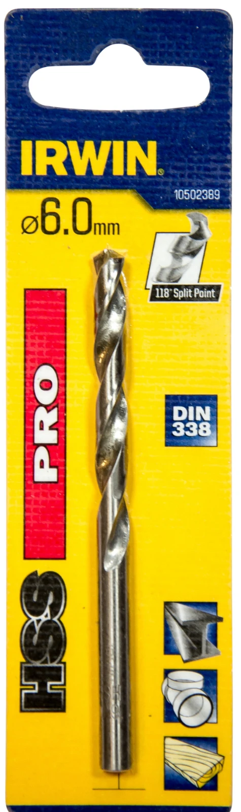 Irwin Boor HSS Pro DIN 338 6,0x93 mm