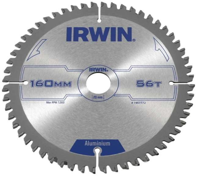 Irwin Cirkelzaagblad Aluminium 160x56x20 mm