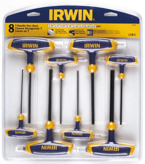 Irwin Stiftsleutelset 6-kant met T-handvat (8-delig)