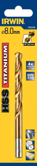 Irwin Boor HSS Titanium DIN 338 2,0x49 mm (2 stuks)