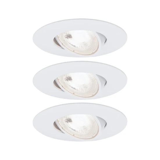 Paulmann LED-inbouwlamp zwenkbaar 3x5W 3000K wit