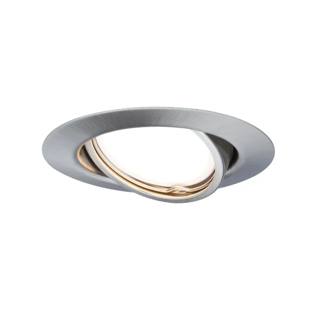 Paulmann LED-inbouwspot Base 5W GU10 staal O90mm - 1-spot