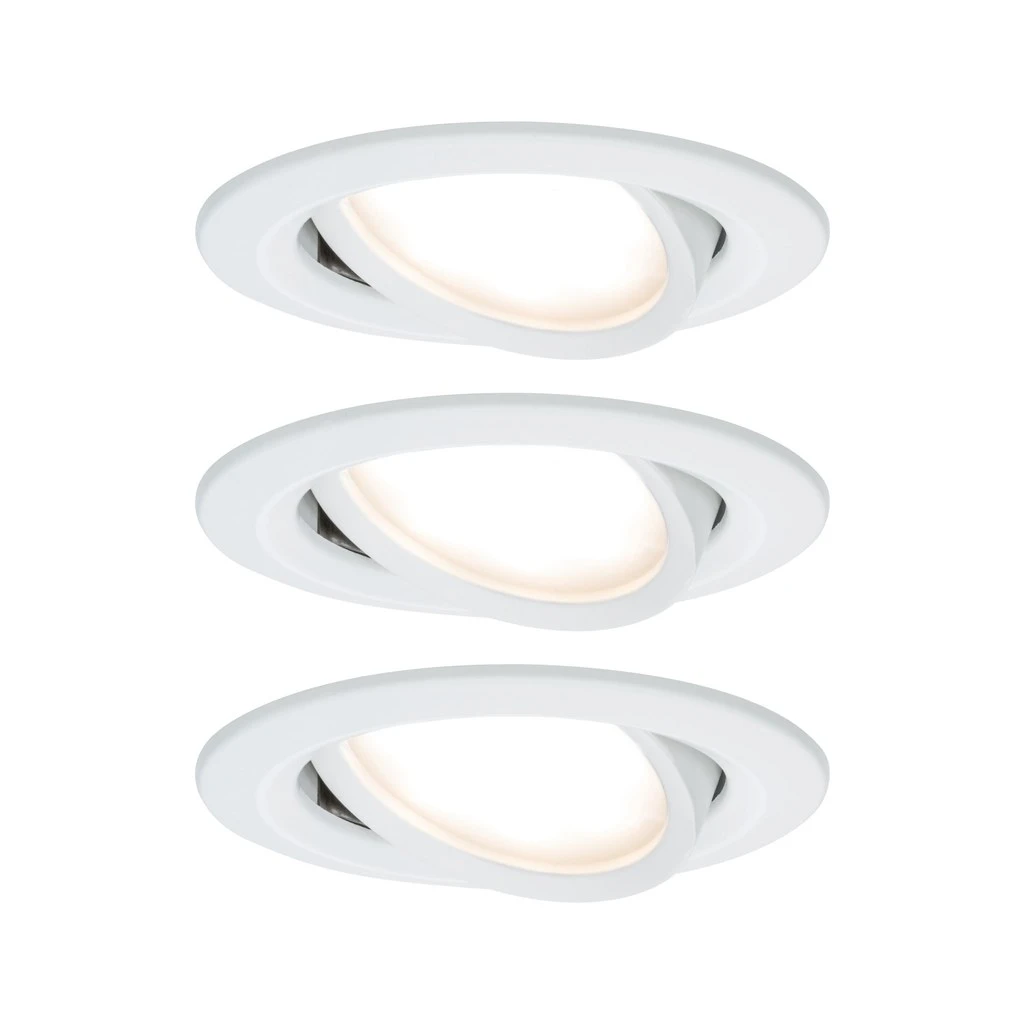 Paulmann LED-inbouwlamp Nova Plus 6W 2700K dimbaar O84mm wit3-spots