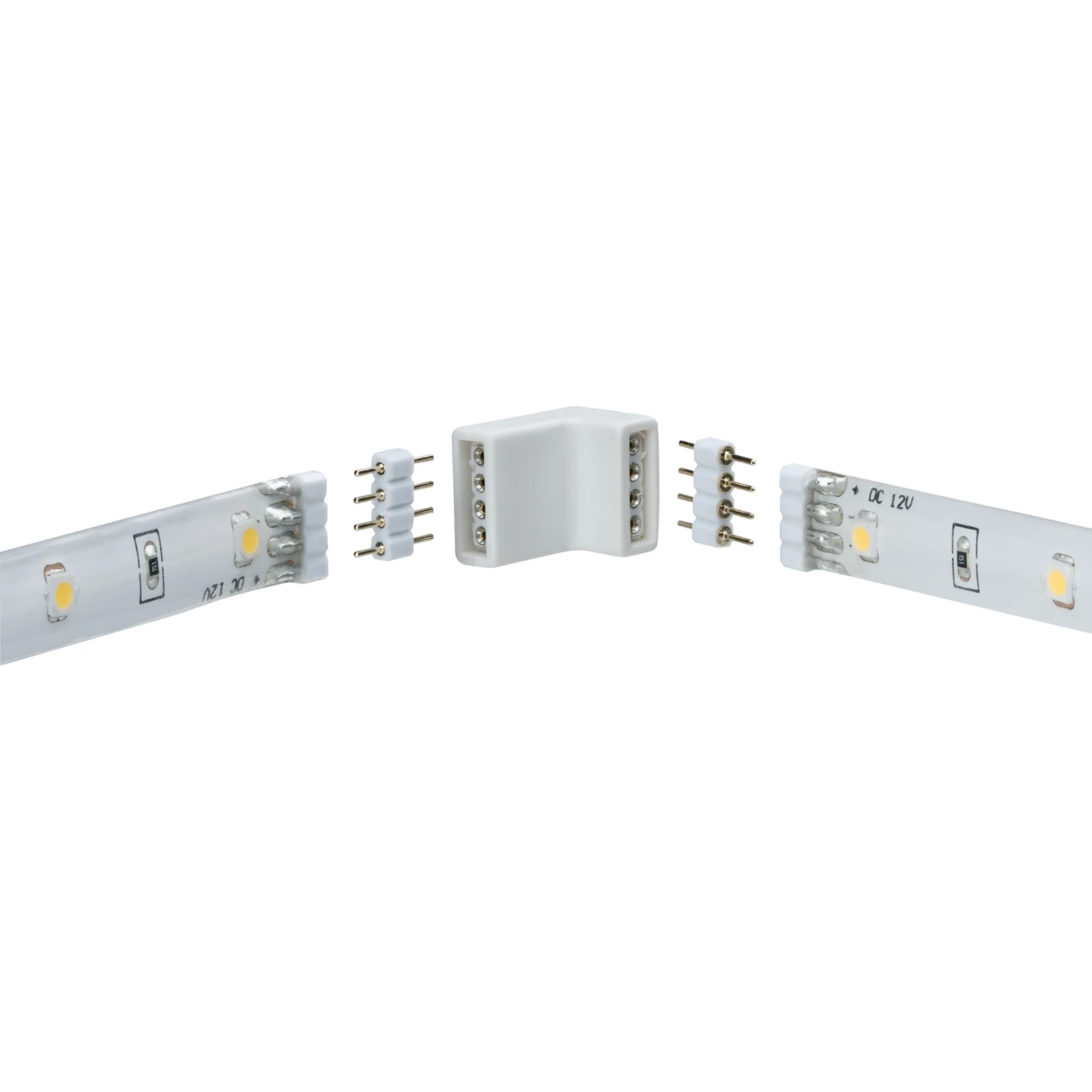 Paulmann YourLED Hoekverbinding 60W wit/zwart (4 stuks)