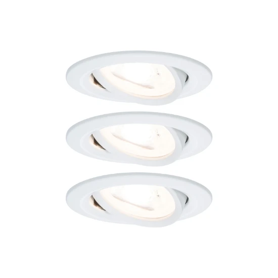 Paulmann LED-inbouwspot Nova 6,5W GU10 wit O84mm - 3-spots