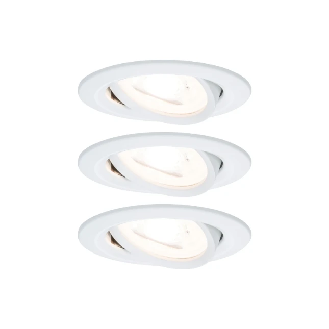 Paulmann LED-inbouwspot Nova 6,5W GU10 wit O84mm - 3-spots
