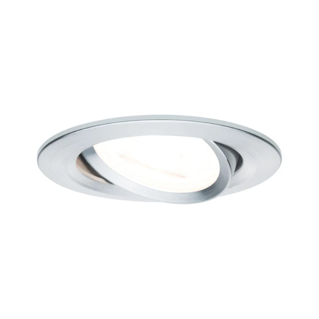 Paulmann LED-inbouwspot Nova 6,5W GU10 aluminium O84mm - 1-spot