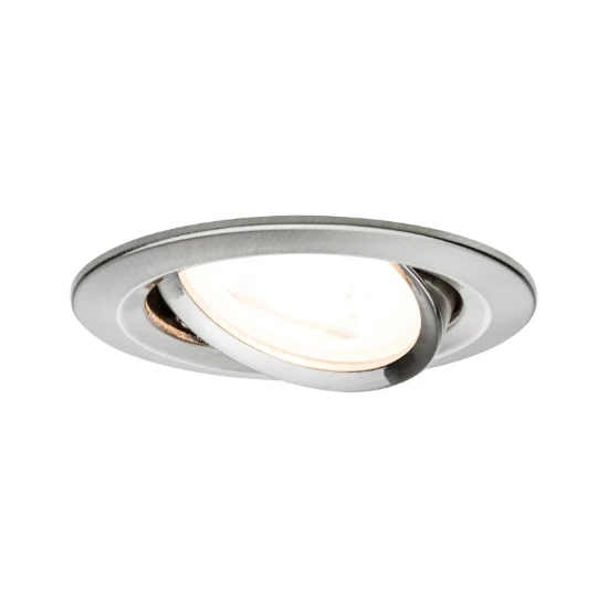 Paulmann LED-inbouwspot Nova 6,5W GU10 staal O51mm - 1-spot