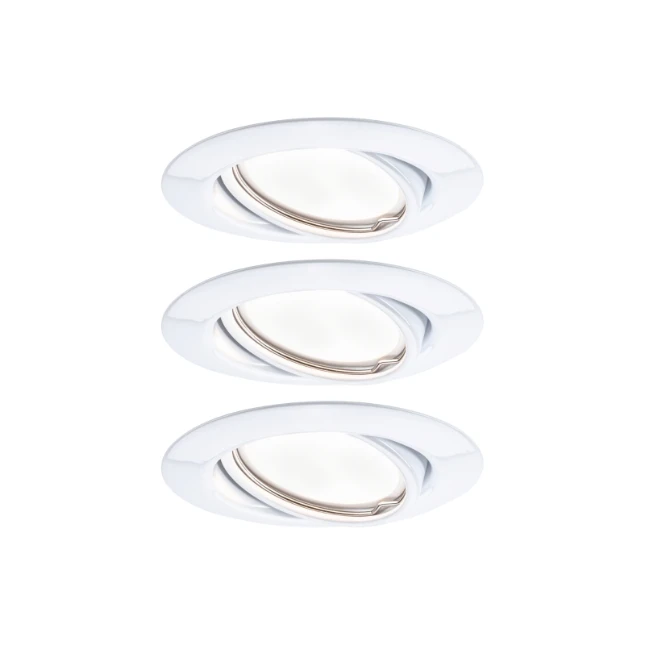 Paulmann LED-inbouwlamp Base Coin bassisset 5W GU10 O90mm 3-spots