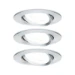 Paulmann LED-inbouwlamp Nova Plus GU10 6W dimbaar O84mm aluminium 3-spots
