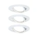 Paulmann LED-inbouwlamp Nova bassiset 6,5W GU10 wit O78mm - 3-spots