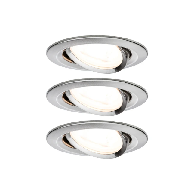 Paulmann LED inbouwlamp 3 stuks Nova