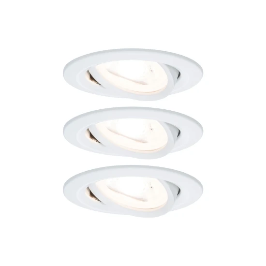 Paulmann LED-inbouwspot Nova 6,5W GU10 wit O84mm - 3-spots