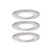 Paulmann LED-inbouwlamp Nova 3W O78mm staal - 3-spots