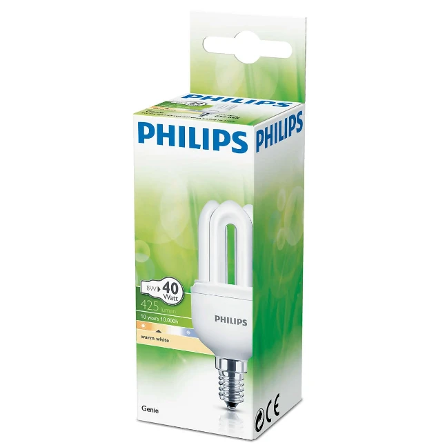 De onze Ontwapening microscoop Philips Genie Spaarlamp Stick 8W (40W) E14 WW (P801159), Philips |  Verlichting & Sensoren - PimXL