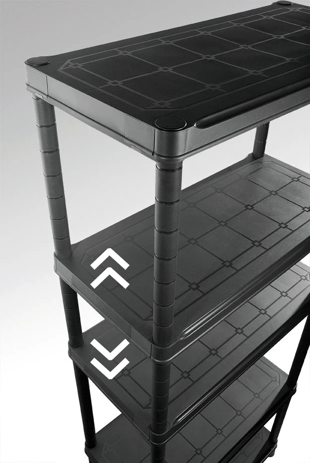 Keter Stelling, Tribac, 5 legborden, 90cm, zwart