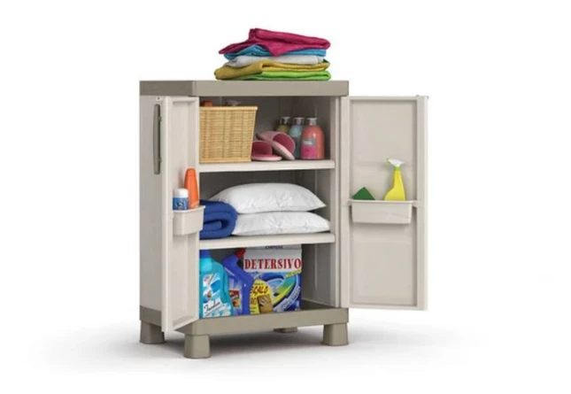 Keter Excellence Opbergkast laag - 2 planken