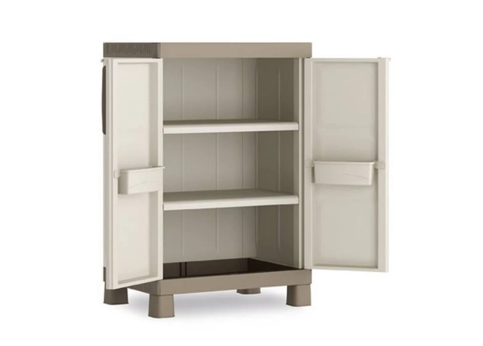 Keter Excellence Opbergkast laag - 2 planken