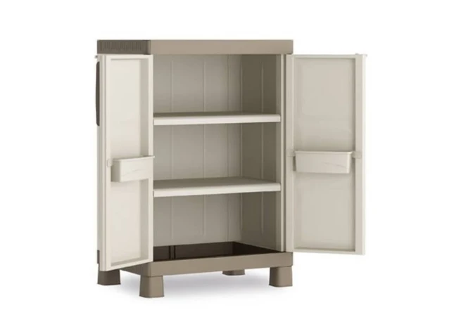 Keter Excellence Opbergkast laag - 2 planken