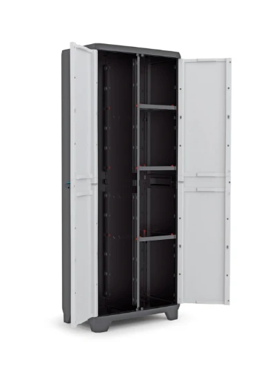 Keter Linear Opbergkast hoog - Utility - bezemkast - 3 planken