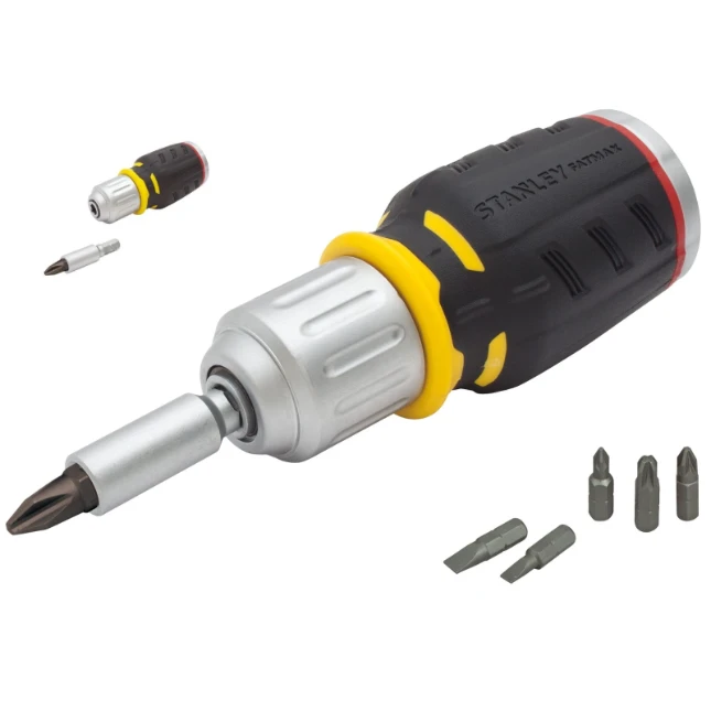 Stanley Ratelschroevendraaier met 6 bits FatMax