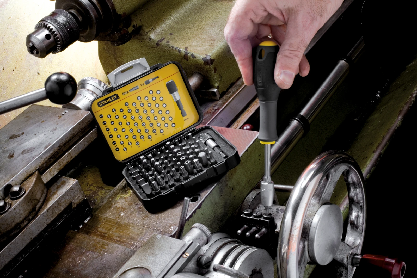 Stanley Bitset Expert Pro 1/4" met Bithouder (61-delig)