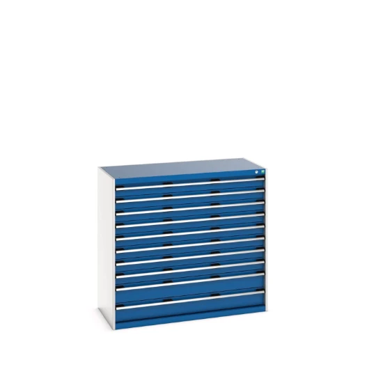 bott Cubio schuifladenkast 10 laden hoogte 1200 mm RAL 5010
