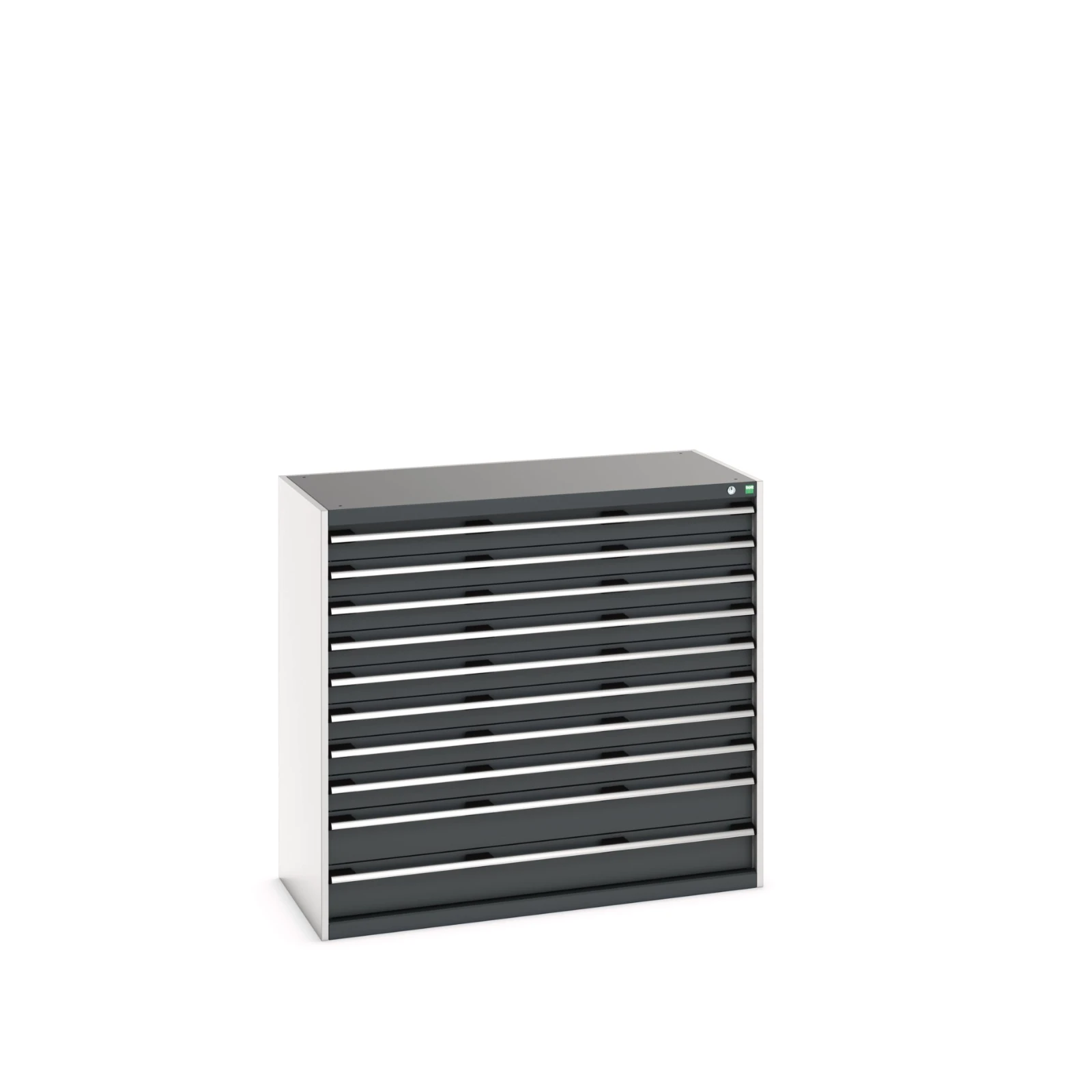 bott Cubio schuifladenkast 10 laden hoogte 1200 mm RAL 7016