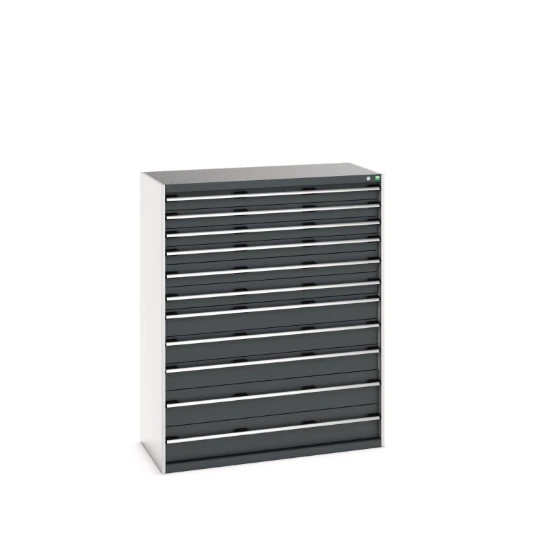 bott Cubio schuifladenkast 11 laden hoogte 1600 mm RAL 7016