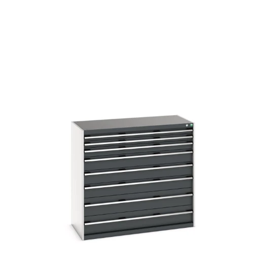 bott Cubio schuifladenkast 8 laden hoogte 1200 mm RAL 7016