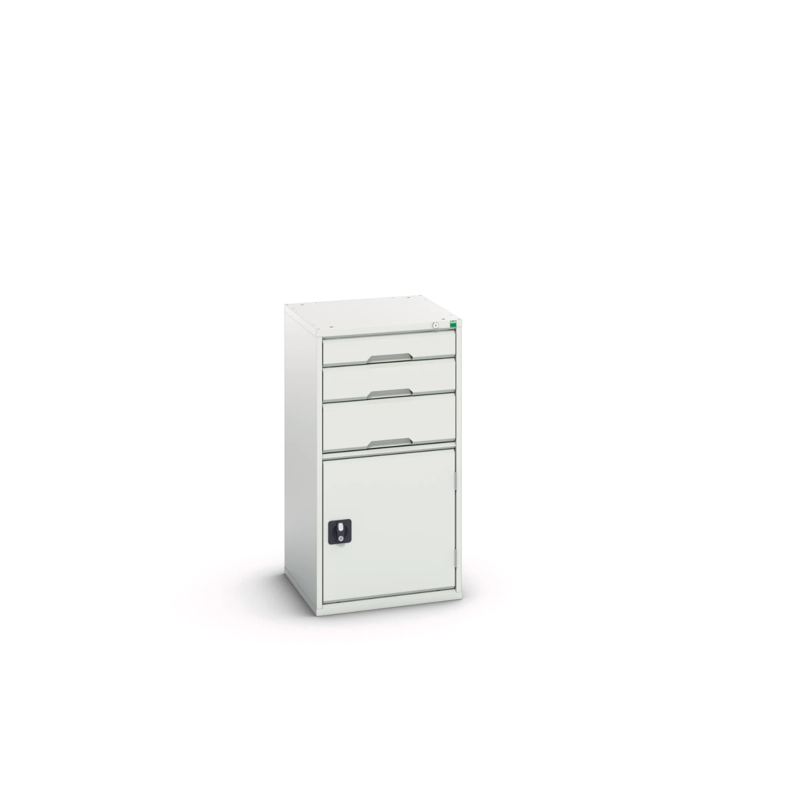 bott Verso schuifladenkast 525x550x1000mm 3 laden 1 deur RAL 7035
