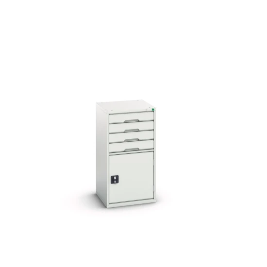 bott Verso schuifladenkast 525x550x1000mm 4 laden 1 deur RAL 7035