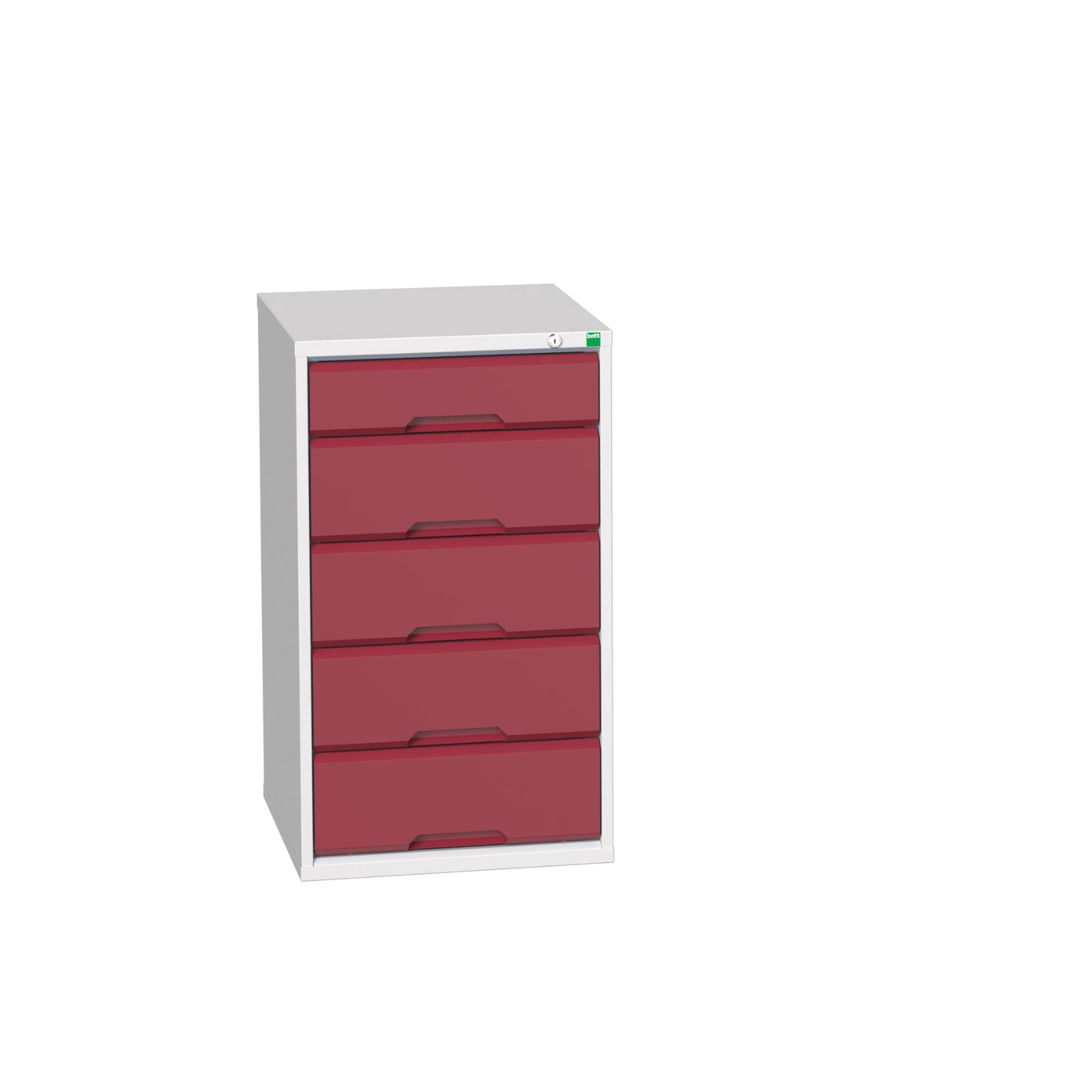 bott Verso schuifladenkast 525x550x900mm 5 laden RAL 3004