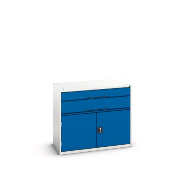 bott Verso schuifladenkast 1050x550x900mm 2 laden 2 deuren RAL 5010