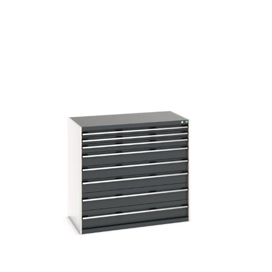 bott Cubio schuifladenkast 8 laden hoogte 1200 mm RAL 7016
