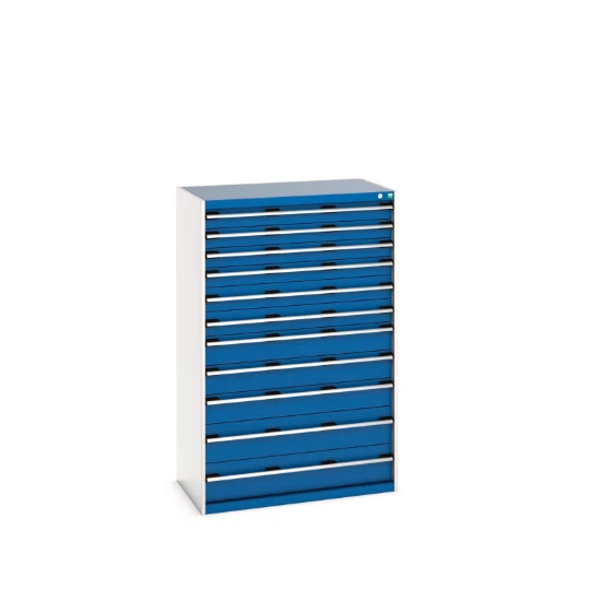 bott Cubio schuifladenkast hoogte 1600 mm 11 laden RAL 5010