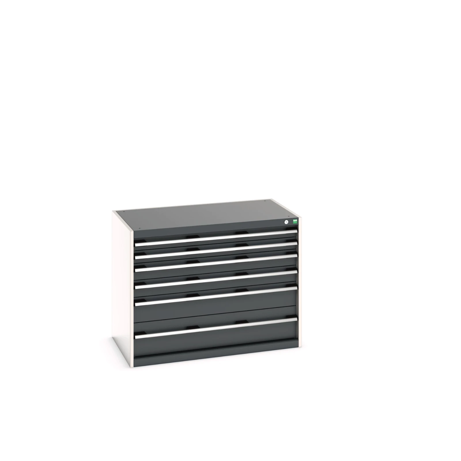 bott Cubio schuifladenkast 6 laden hoogte 800 mm RAL 7016