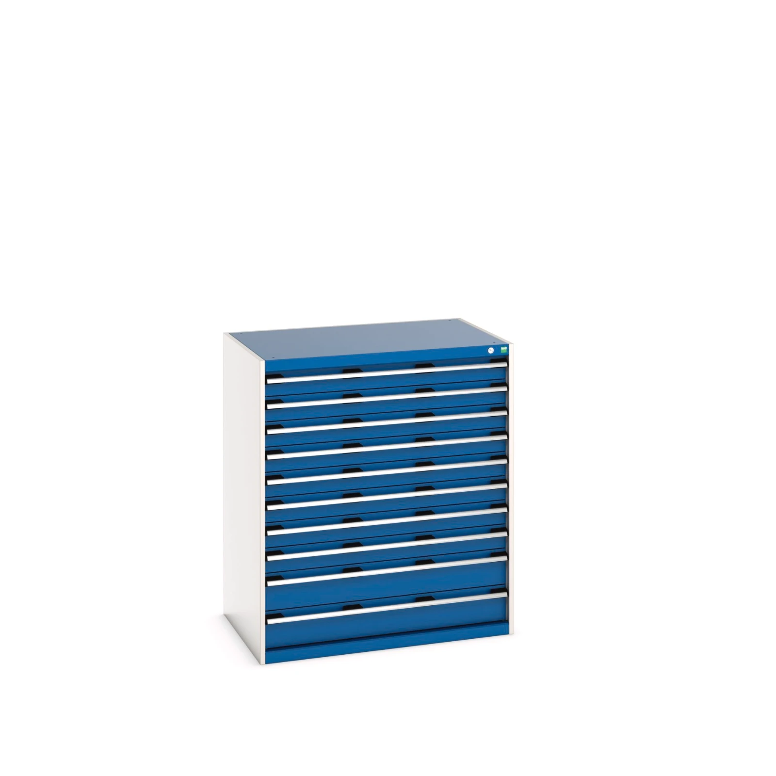 bott Cubio schuifladenkast 10 laden hoogte 1200 mm RAL 5010