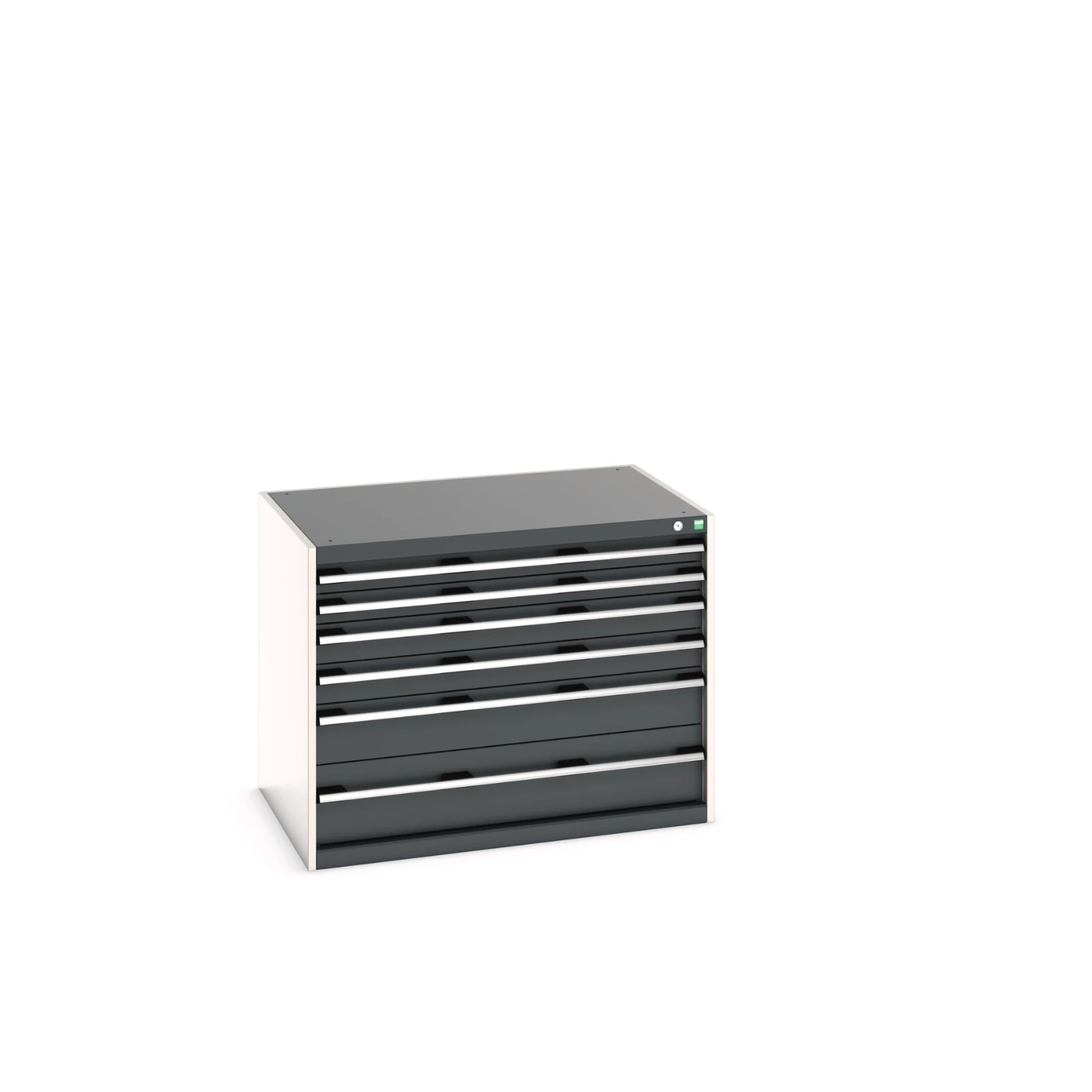 bott Cubio schuifladenkast 6 laden hoogte 800 mm RAL 7016