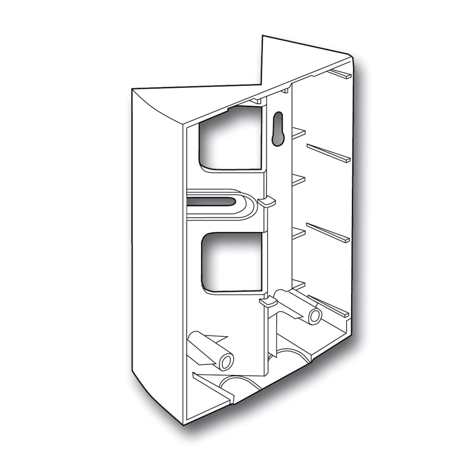 Steinel Supp. mural angle EWH 05 blc pour SensIQ