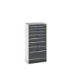 bott Cubio schuifladenkast hoogte 1600 mm 9 laden RAL 7016