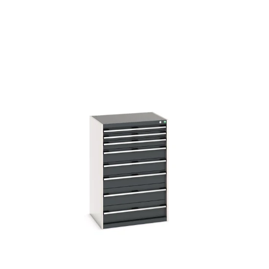 bott Cubio schuifladenkast hoogte 1200 mm 8 laden RAL 7016
