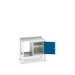 bott Verso zware werkbank 1 deur 1 legbord staal 1000x600x910mm RAL 7035